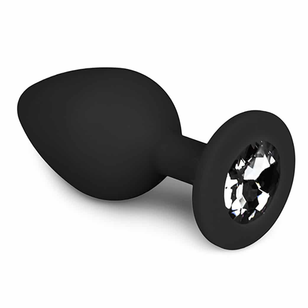 Erotic Treasure Diamond ButtPlug Medium - Zwart