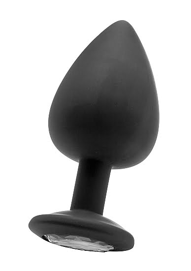 Ouch! Extra Large Diamond Butt Plug: Analplug mit Kristall, schwarz