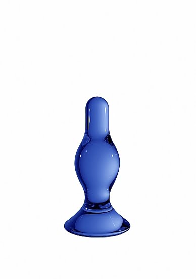 Chrystalino Classy Blue - Glazen Butt Plug