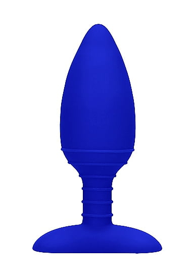 Elegance   Heating Anal Butt Plug - Glow - Blue