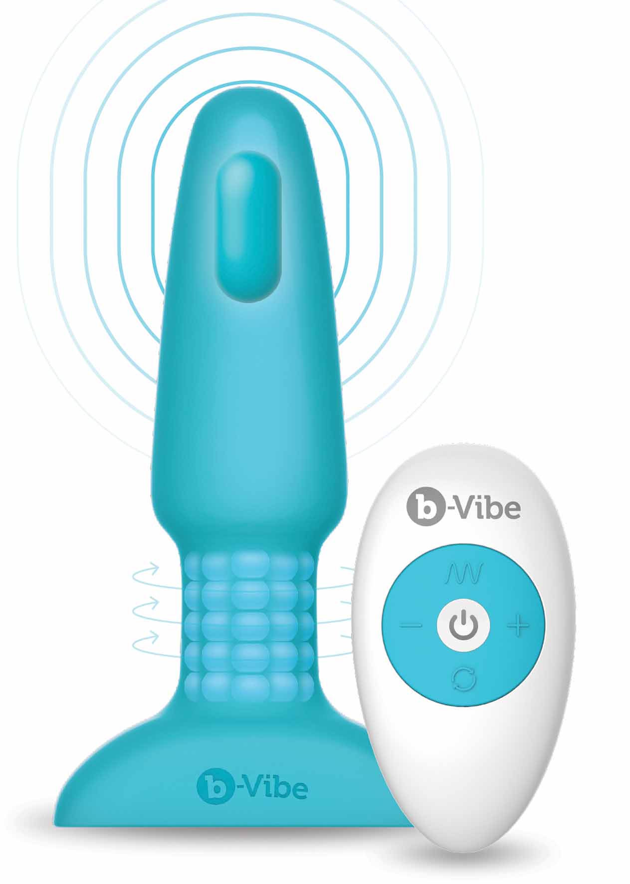 B-Vibe Rimming Petite Remote Control Plug: Vibro-Plug, türkis