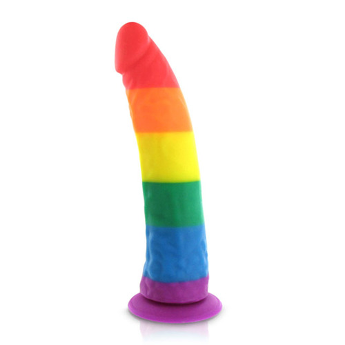 Silikondildo Regenbogenfarben Pride Dildo E26955