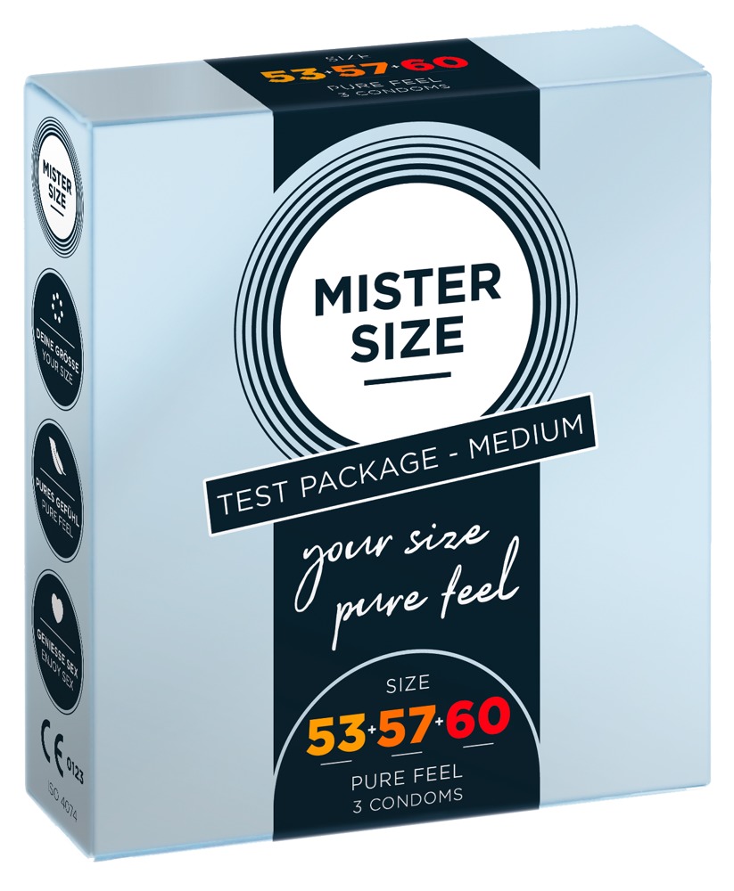 My.Size / Mister Size Mister Size Test Pakket - Condooms in meerdere maten Medium (53-57-60)