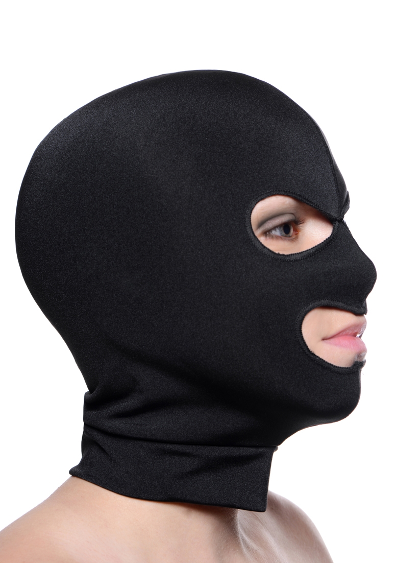 Master Series Facade Hood with Eye and Mouth Hole: Maske, schwarz