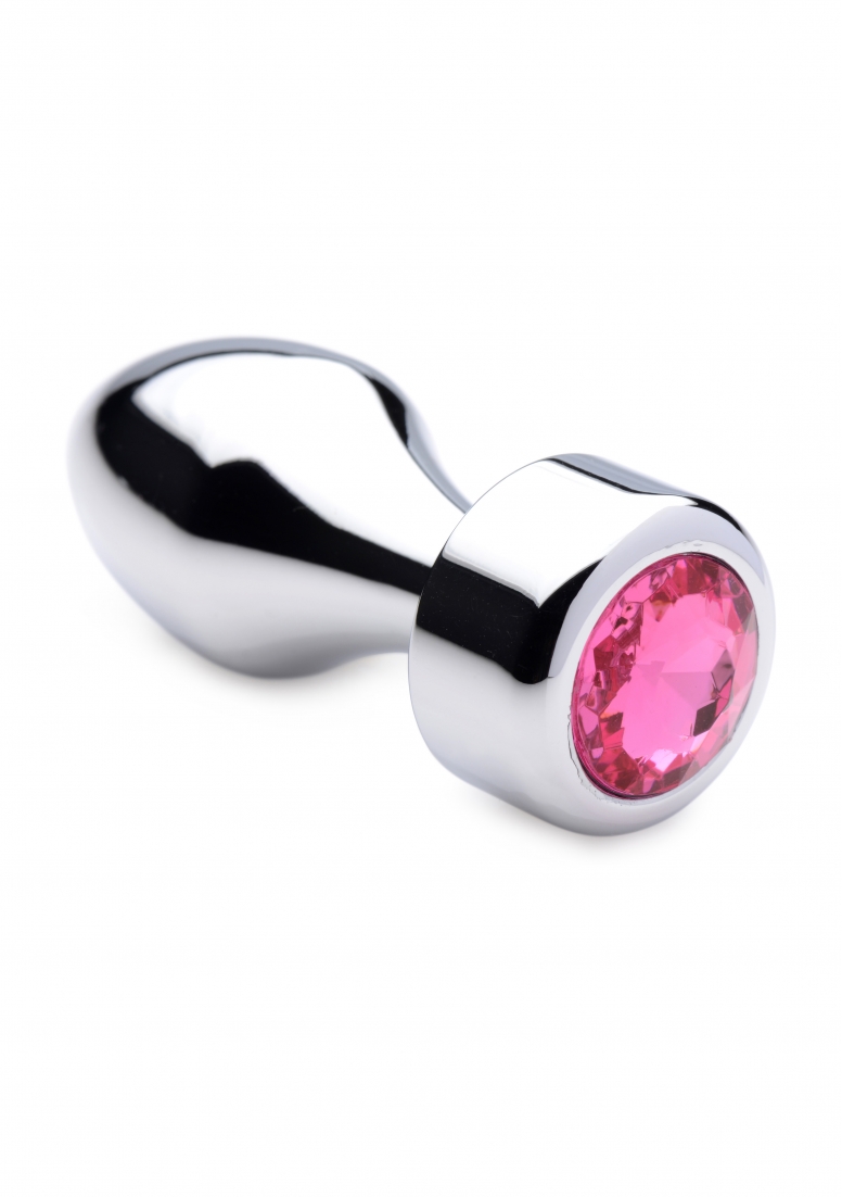 Weighted Base Aluminum Plug Pink Gem - Small