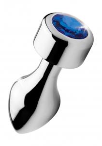 Weighted Base Aluminum Plug Blue Gem - Large