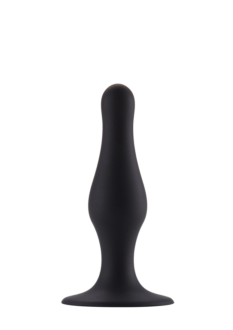 Butt Plug with Suction Cup - Small - Black