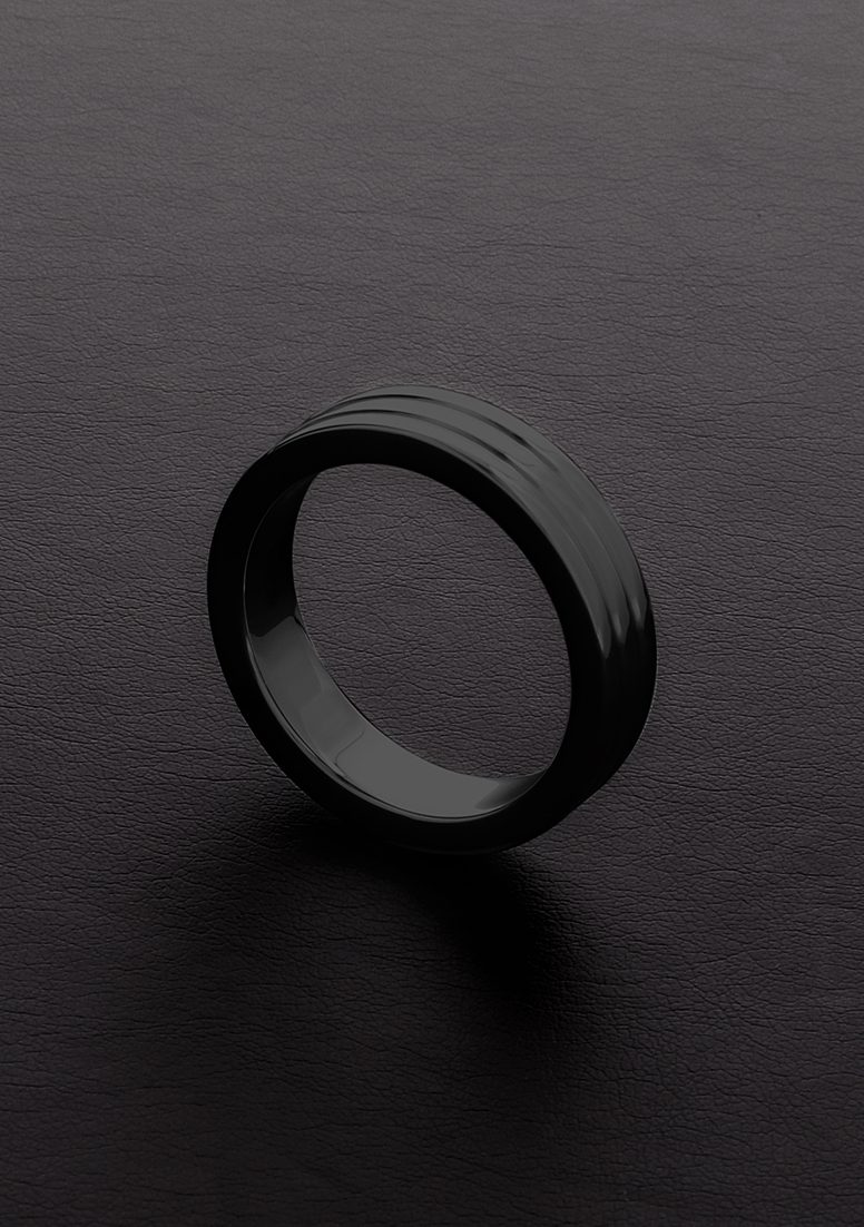 Golden Black Ribbed C-Ring (10x40mm)