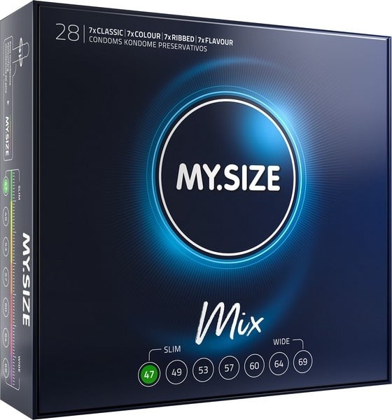 MySize Mix 47- Assortiment Condooms In Maat 47mm 28 stuks