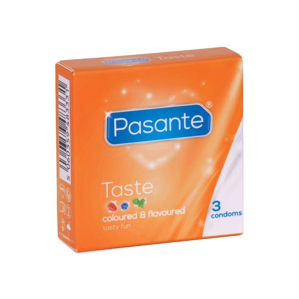 Pasante Taste Coloured & Flavoured Condooms Met Smaak 3 stuks