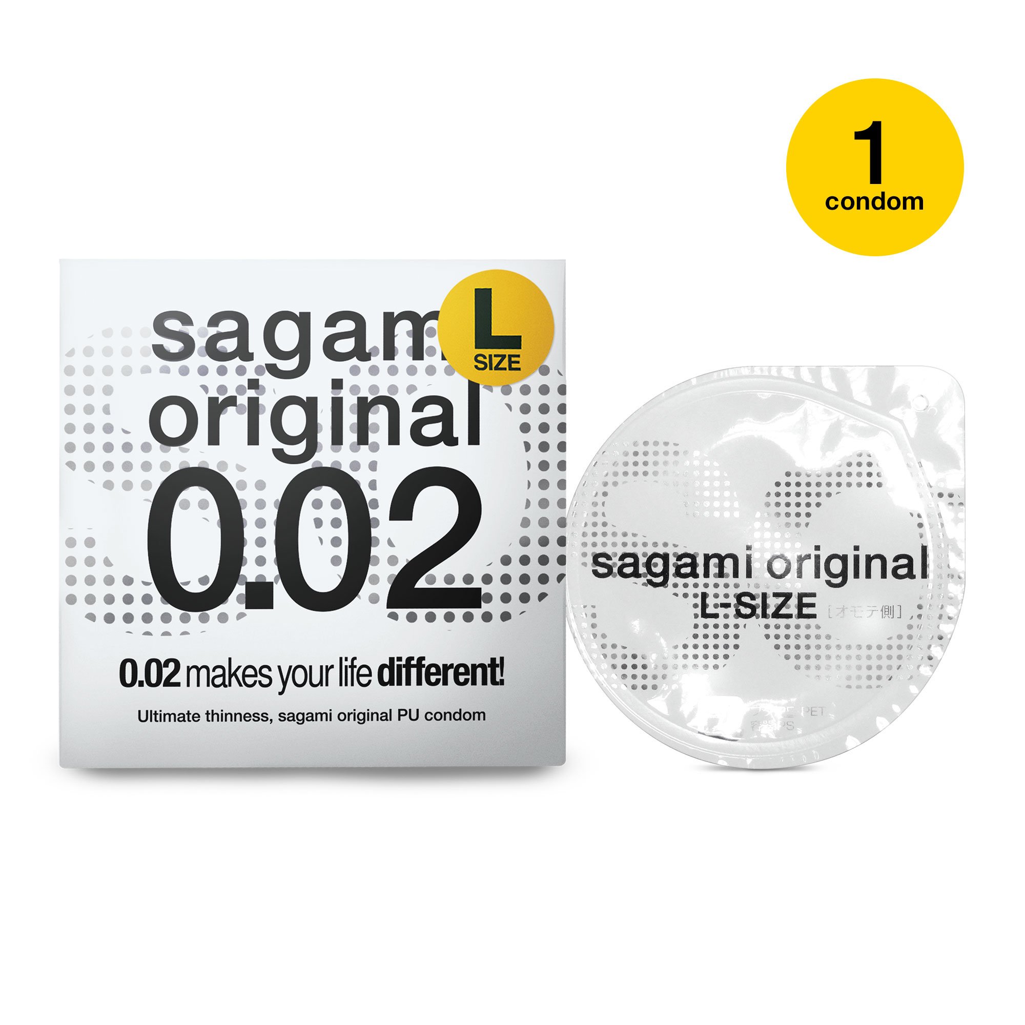 Sagami Original - Ultradunne Latexvrije Condooms - Maat L per stuk