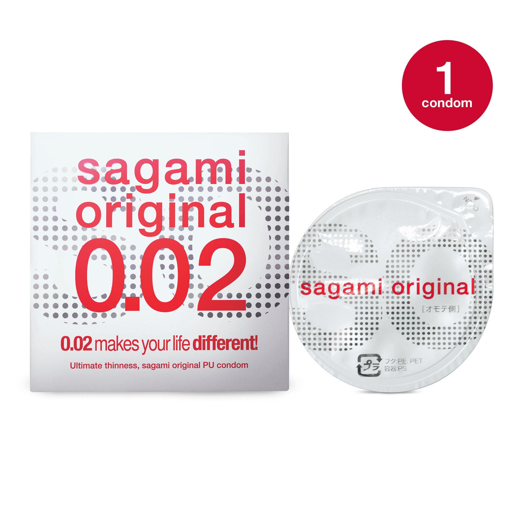 Sagami Original 0.02 - Ultradunne Latexvrije Condooms per stuk