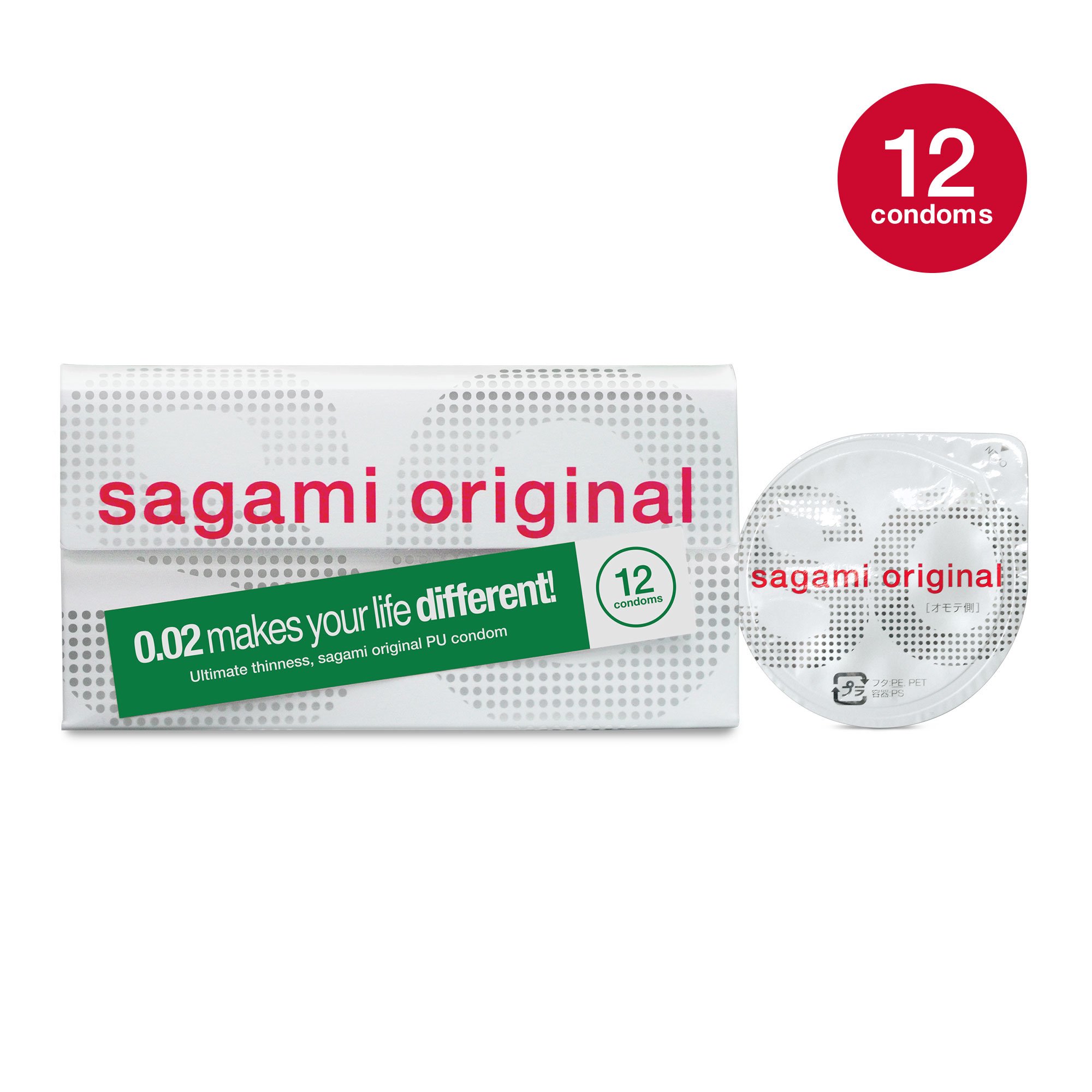 Sagami Original 0.02 - Ultradunne Latexvrije Condooms 12 stuks (pakketpost)
