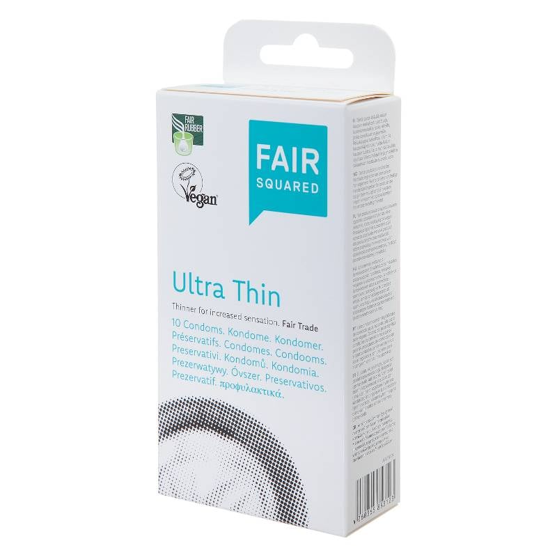 Fair Squared Kondome "Ultra thin" mit Latex, 10er-Pack.