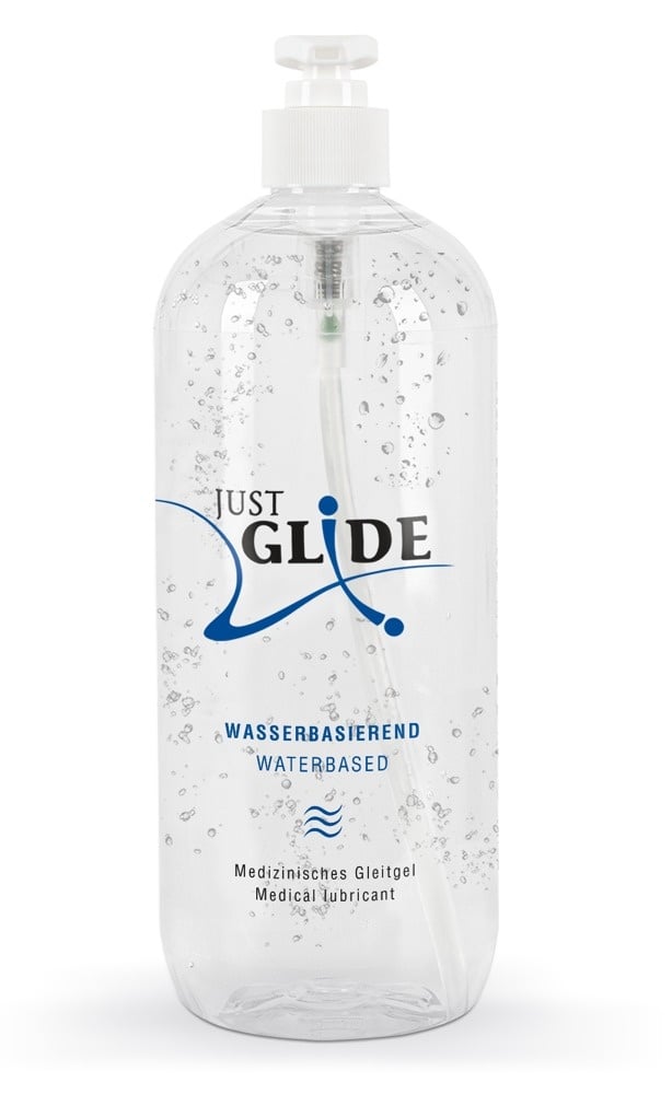 Just Glide Glijmiddel Op Waterbasis 1000ml (pompflacon)