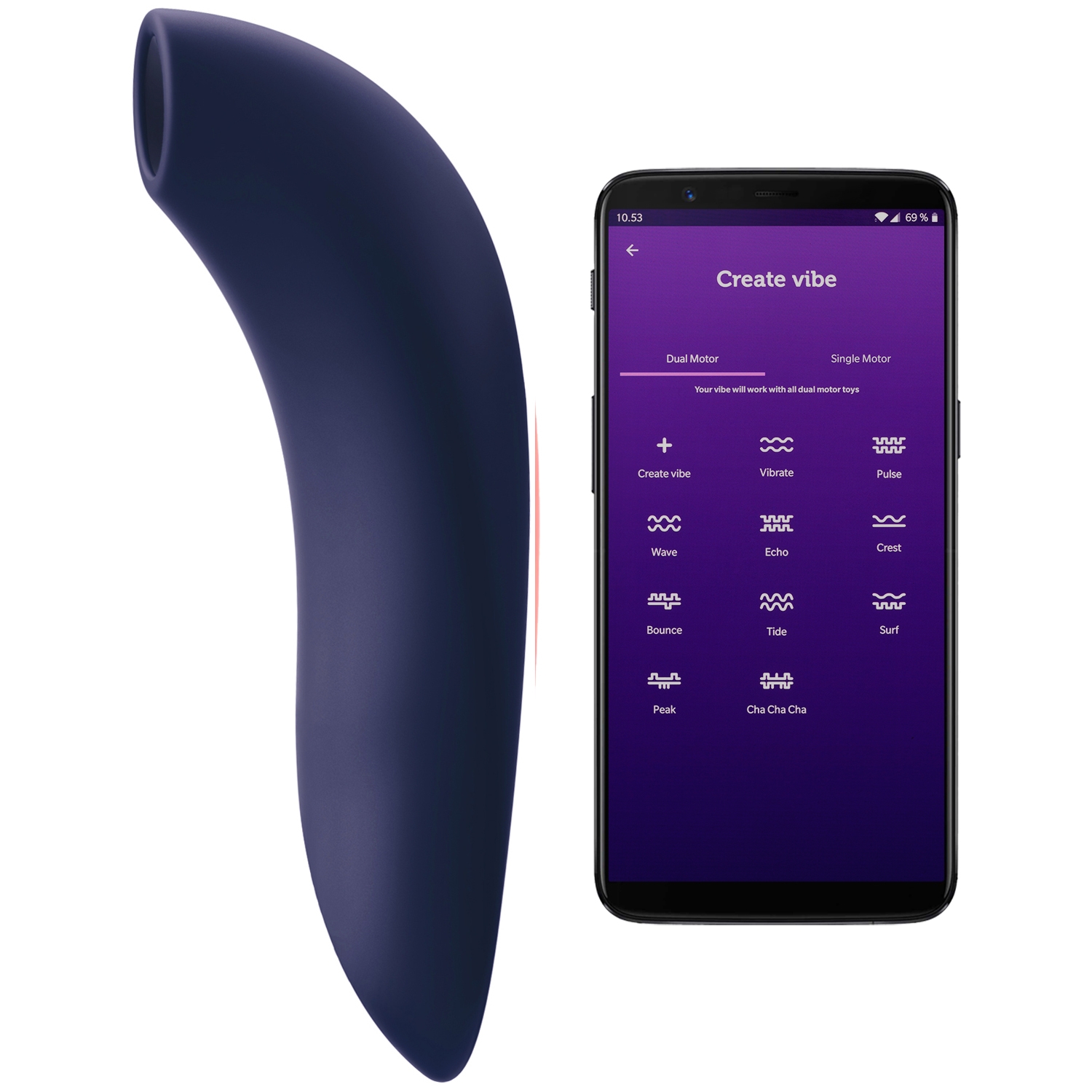 We-Vibe Womanizer Melt - App Controlled - Midnight Blue