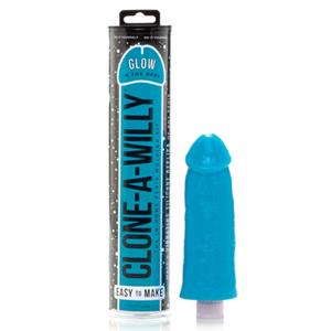 Clone A Willy Kit - Glow In The Dark Kit Blauw