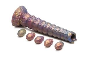 Creature Cocks XR Brands - Deep Invader Tentacle Ovipositor Siliconen Dildo met Eitjes