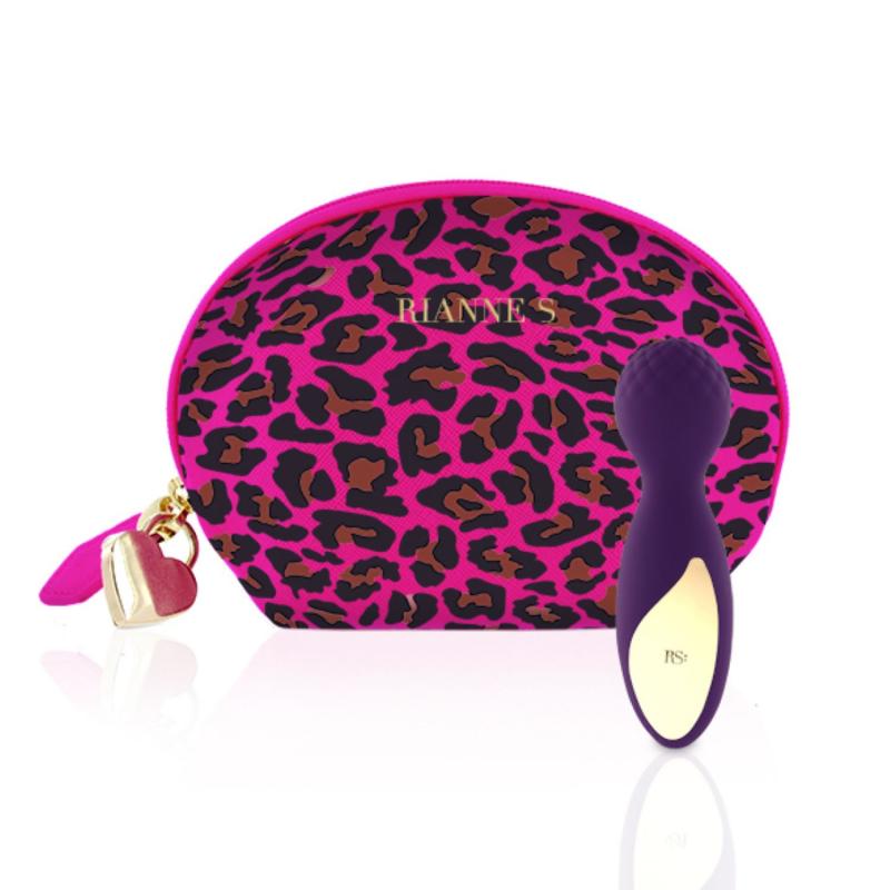 Rianne S RS - Essentials - Lovely Leopard Mini Wandvibrator - Paars