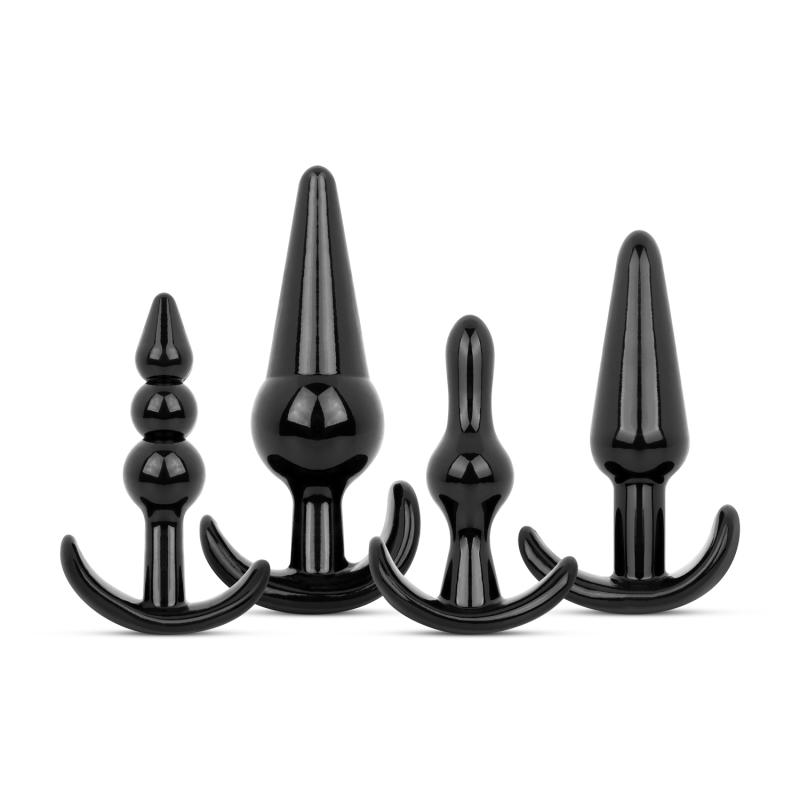 EasyToys Online Only Butt Plug Set 4 Stuks - Zwart