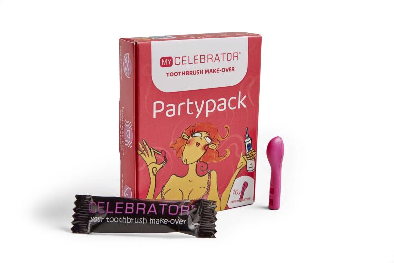 My Celebrator  Tandenborstel Make-Over Tiendelige Partypack - Roze