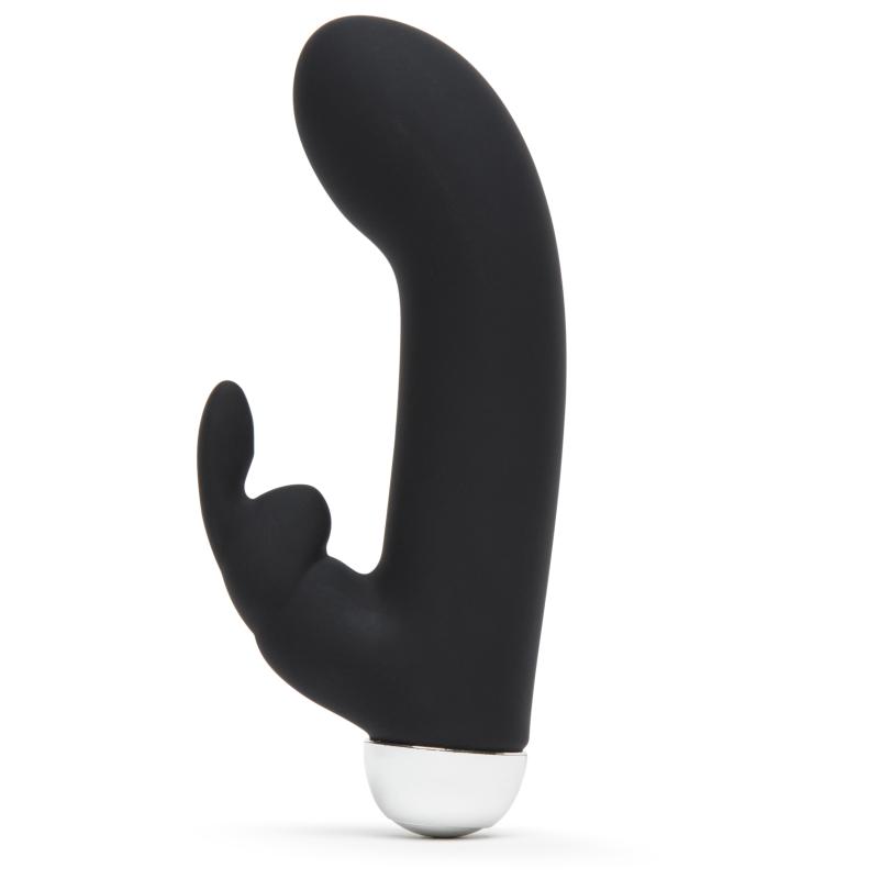 Fifty Shades of Grey  Greedy Girl Oplaadbare Mini Rabbit Vibrator - Zwart