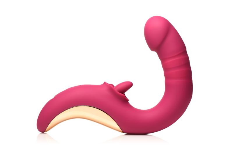 Lickgasm XR Brands - Tease & Please Likkende & Stotende Vibrator - Roze