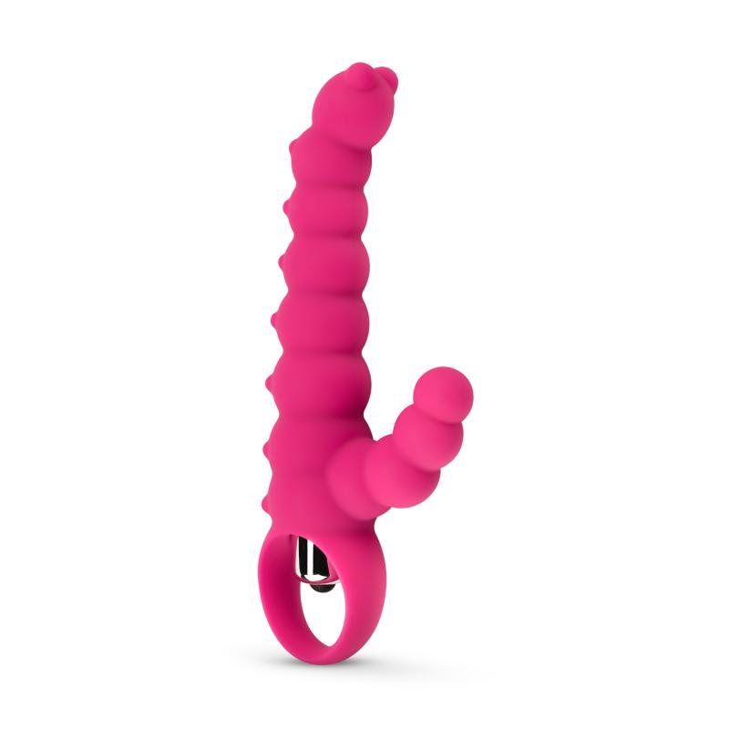 EasyToys Online Only Geribbelde Tarzan Vibrator - Roze