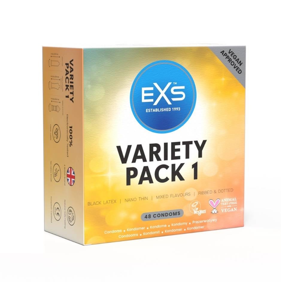 EXS Variety Pack 1 - Assortiment 48 Condooms