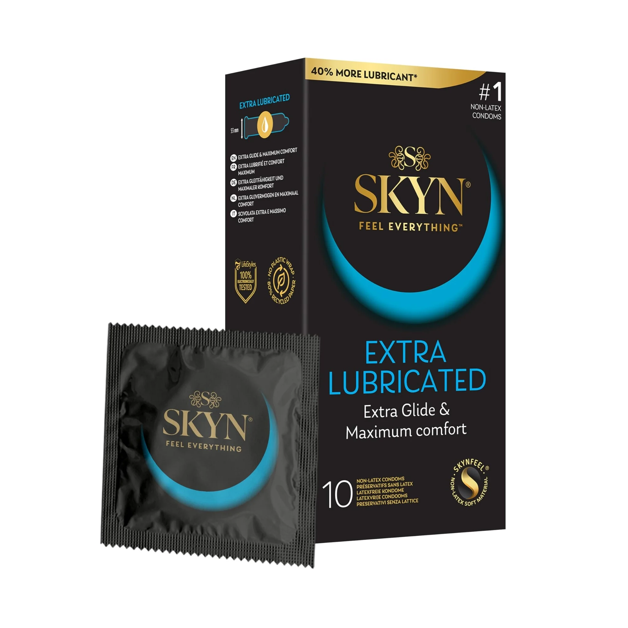 SKYN Extra Lubricated 24 Latexvrije Condooms 10 stuks