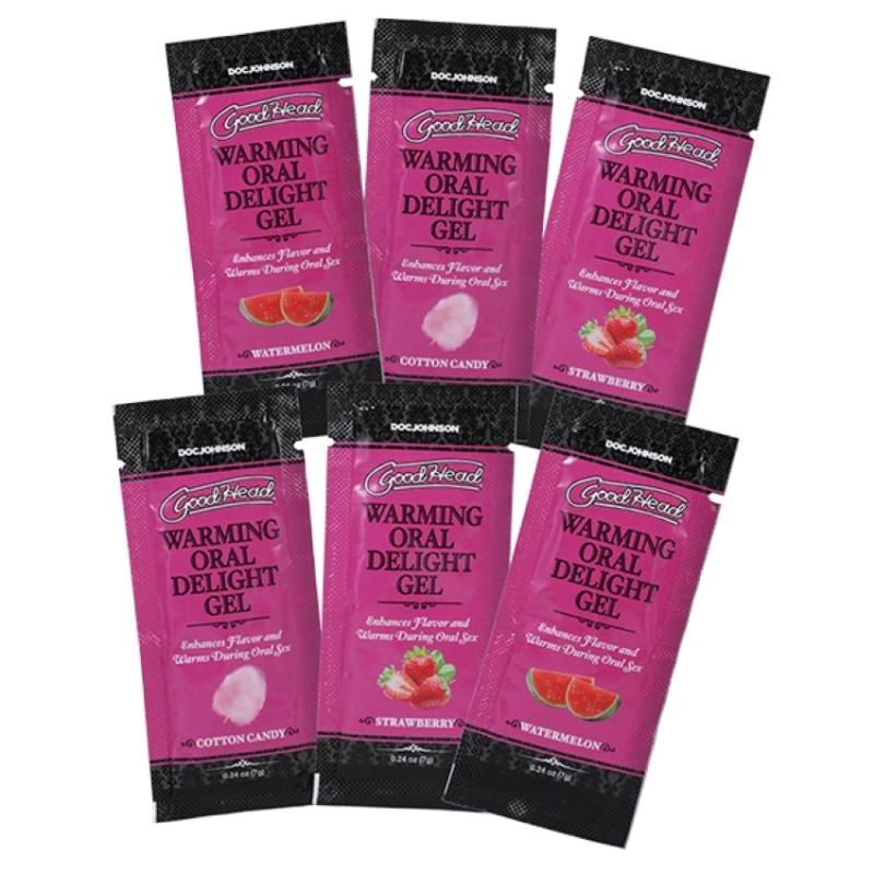 Doc Johnson  GoodHead Warming Head Oral Delight Gel - 6 stuks - 7 ml