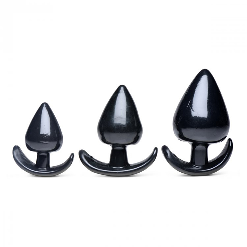 XR Brands Triple Spades Driedelige Buttplug Set