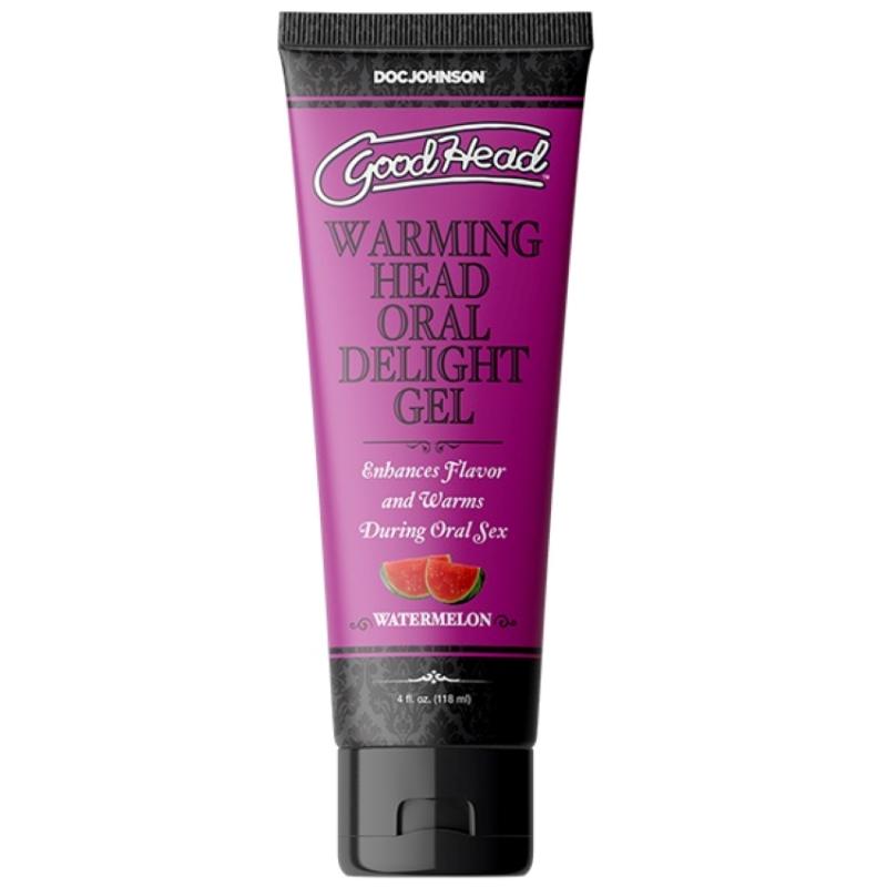 Doc Johnson  GoodHead Warming Oral Delight Gel - Watermeloen - 118 ml