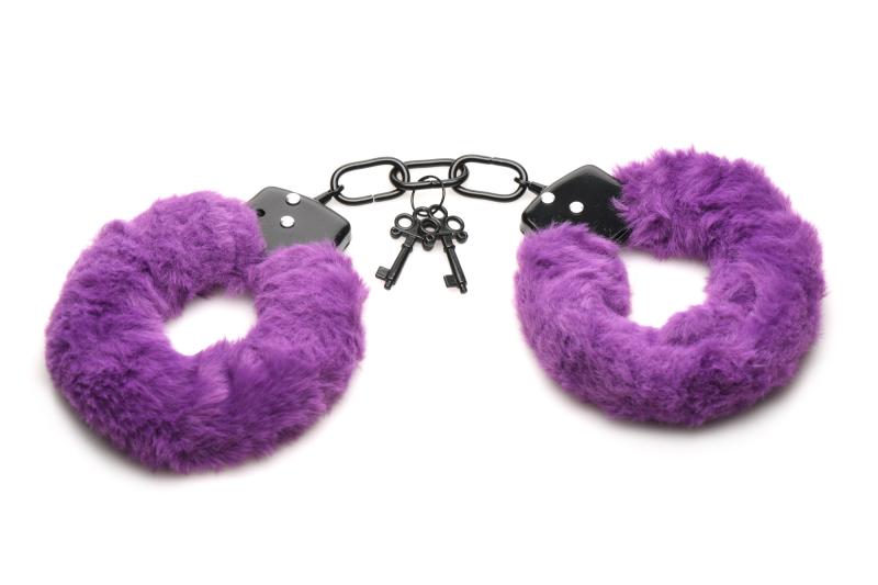 XR Brands  Cuffed In Fur Handboeien - Paars