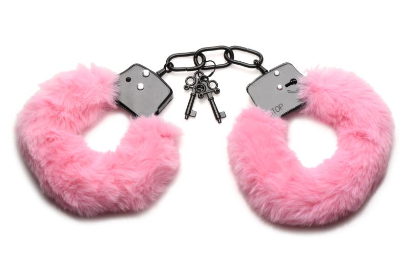 XR Brands  Cuffed in Fur Handboeien - Roze