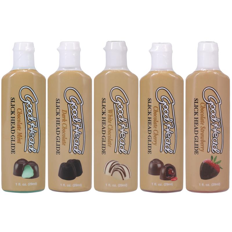 Doc Johnson  GoodHead Slick Head Glide Chocolade - 5-Pack 30 ml