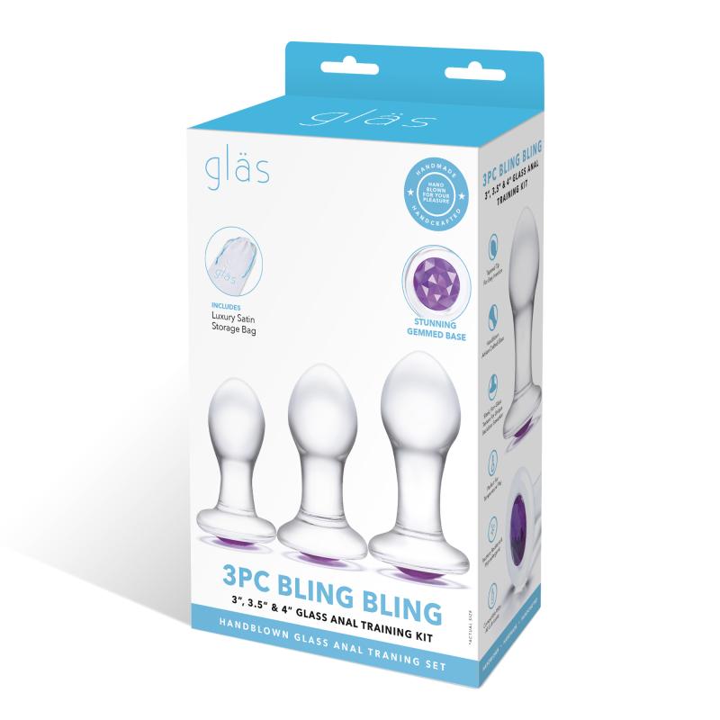 Glas  Bling Bling s 3 pc Anal Training Kit