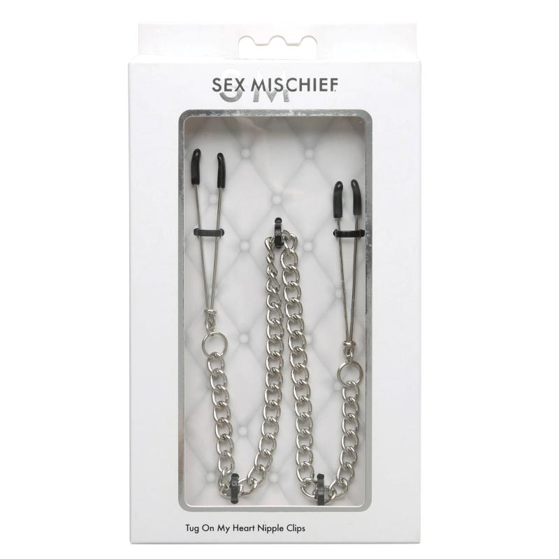 Sportsheets  Sex & Mischief Tug on my Heart Nipple Clips