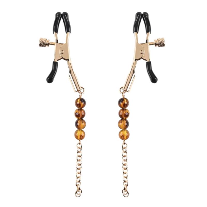 Sportsheets  Amber Beaded Nipple Clamps