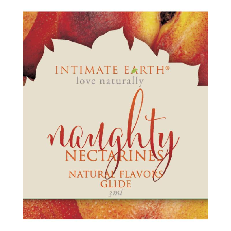 Intimate Earth  Natural Flavors Glide Nectarines Foil 3 ml