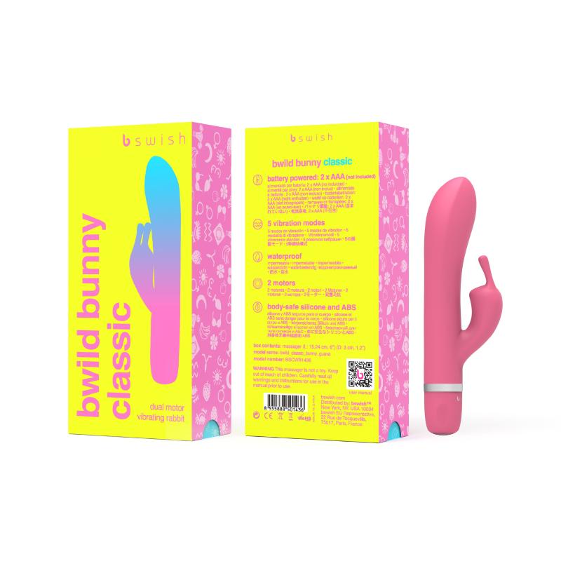 B Swish  bwild Classic Bunny Rabbit Vibrator Guava