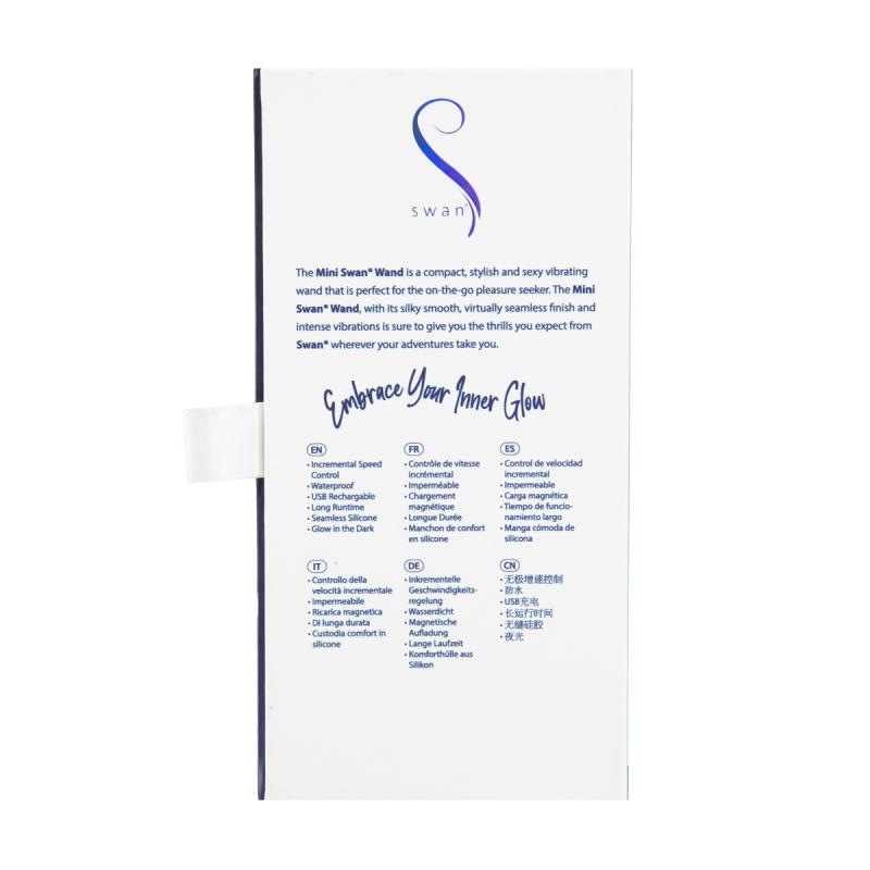 Swan Vibes Swan - The Mini Swan Wand Glow In The Dark Purple