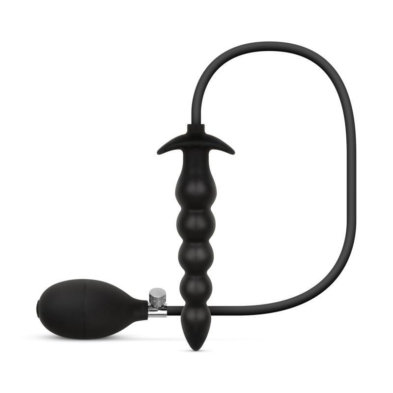 Anal Collection  Opblaasbare Dildo met Pomp 20 cm - Zwart
