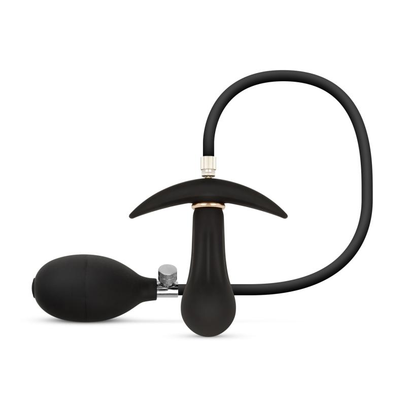 Anal Collection  Opblaasbare Buttplug met Pomp 8 cm - Zwart