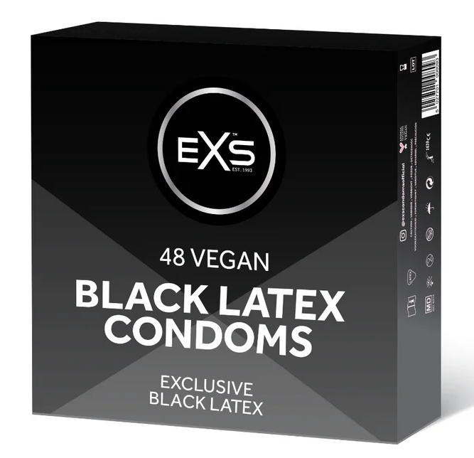 EXS Black Latex Condooms 48 stuks