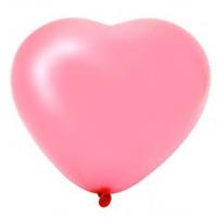 Haza Hartballonnen groot roze 6 stuks