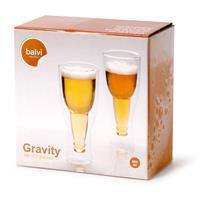 Balvi Gravity bierglazen - 250 ml (set van 2)