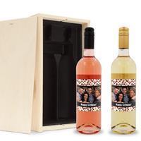 YourSurprise Wijnpakket met etiket - Belvy - Wit en rosé