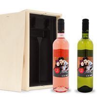 YourSurprise Wijnpakket met etiket - Luc Pirlet - Syrah en Sauvignon Blanc