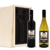 YourSurprise Wijnpakket met etiket - Luc Pirlet - Merlot en Chardonnay